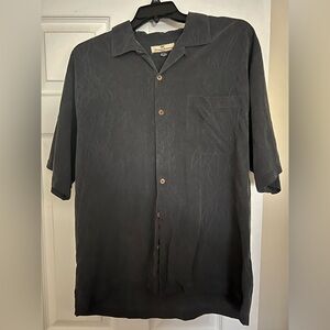 Blue Short Sleeve Button-Up Shirt
